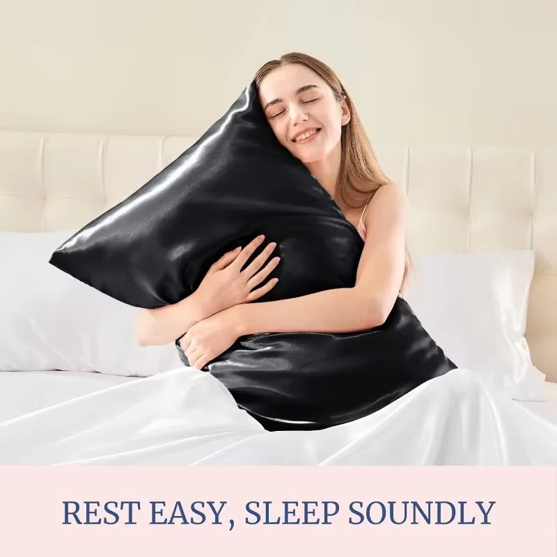 Silk Pillowcase - Per Donna e Uomo, 1/2 Pezzi,