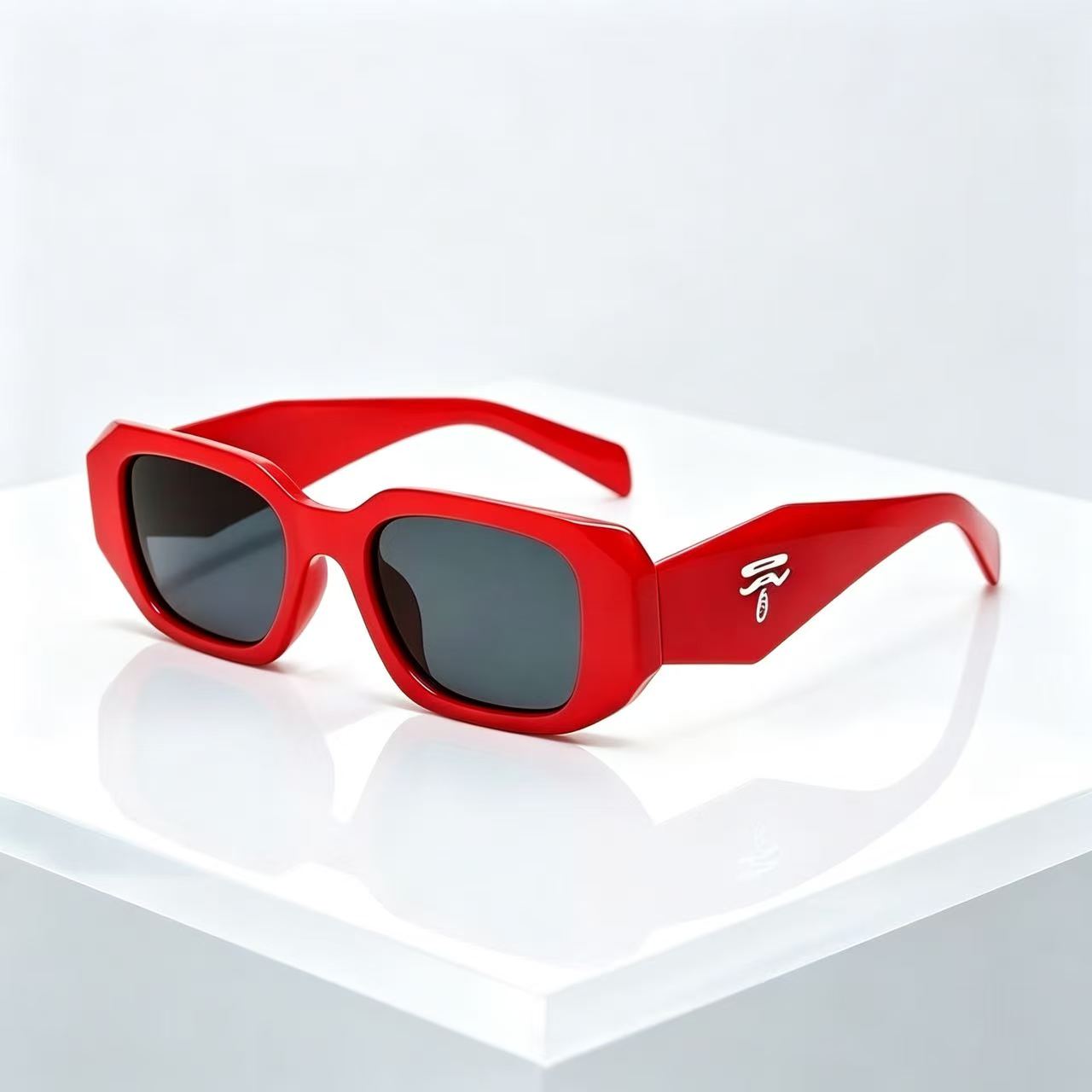 Designer Sunglasses - Occhiali da sole vintage quadrati unisex,