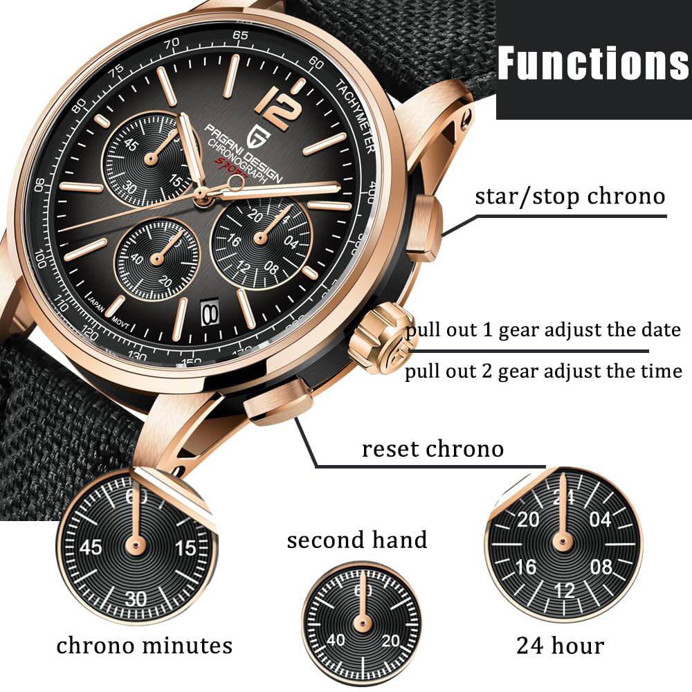 Luxury Watch Men - PAGANI DESIGN Nuovo orologio da uomo