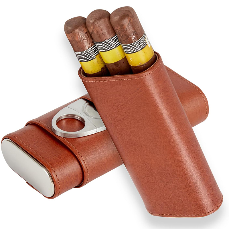 Premium Cigar Case - Kit Humidor Portatile per Sigari, Custodia
