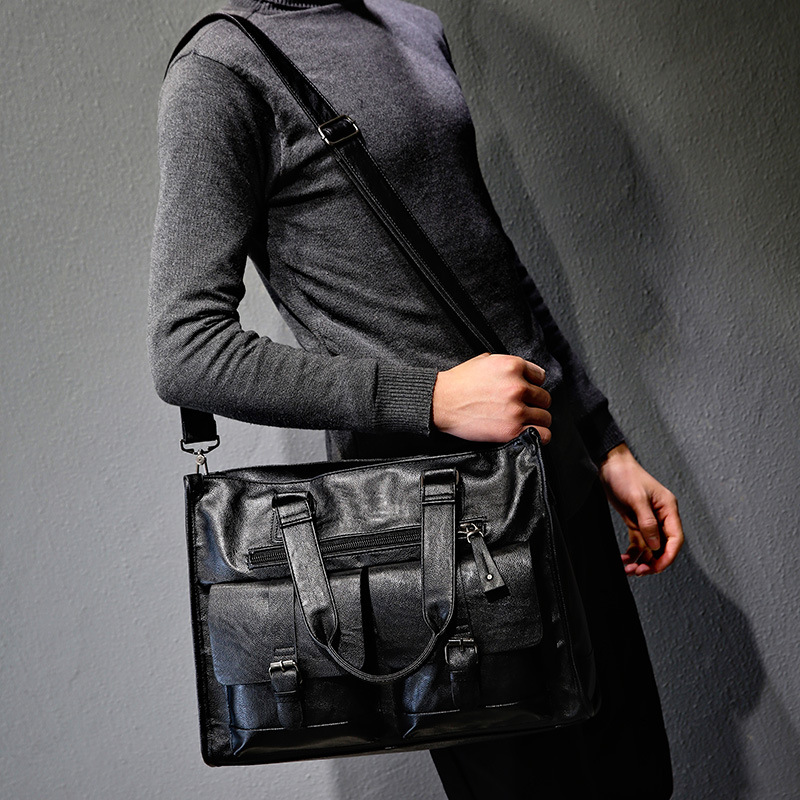 Borsa a Tracolla in Pelle PU V - Leather Briefcase recensione e prezzo