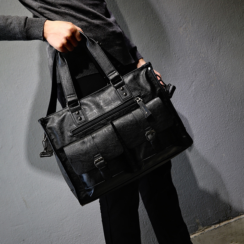 Borsa a Tracolla in Pelle PU V - Leather Briefcase recensione e prezzo