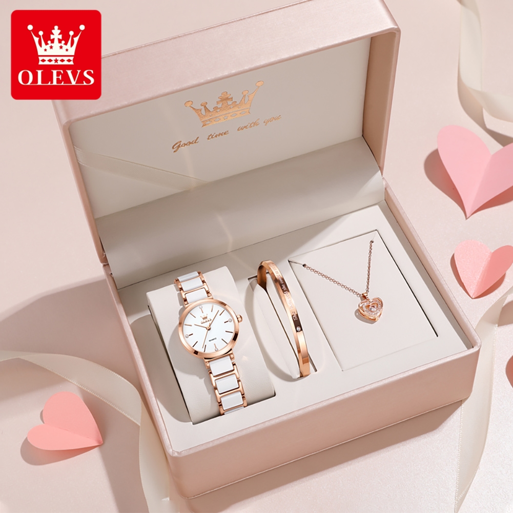 OLEVS Orologio da donna 5877 O - Luxury Gift Set recensione e prezzo