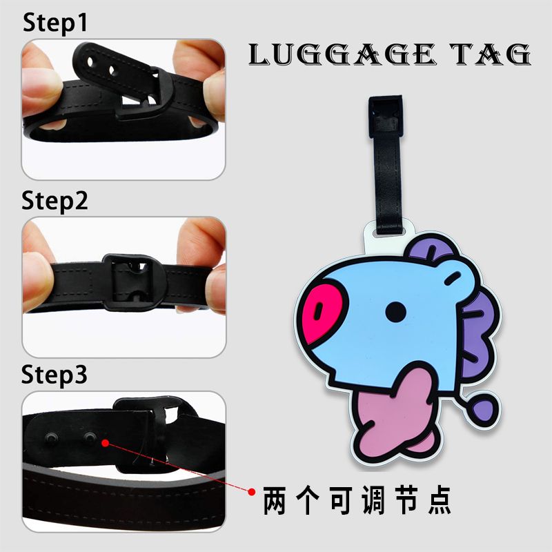 Portachiavi BT21 a forma di ca - Travel Luggage Set recensione e prezzo