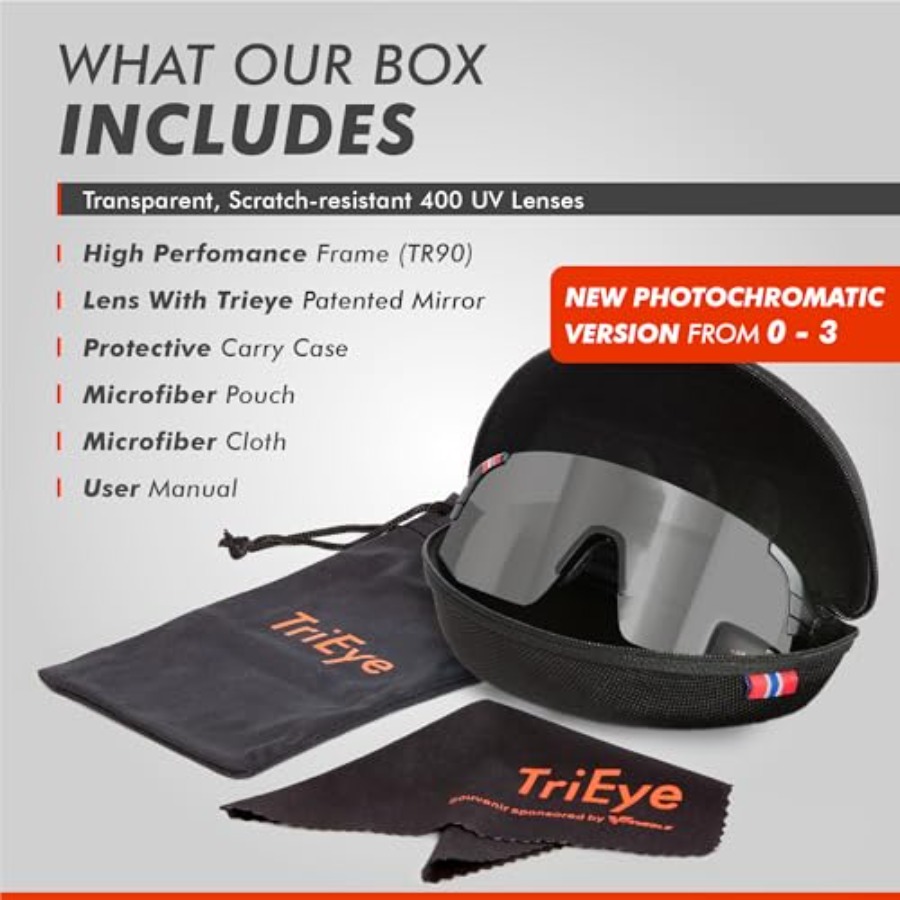 Occhiali da ciclismo TriEye co - Sunglasses Uv400 recensione e prezzo