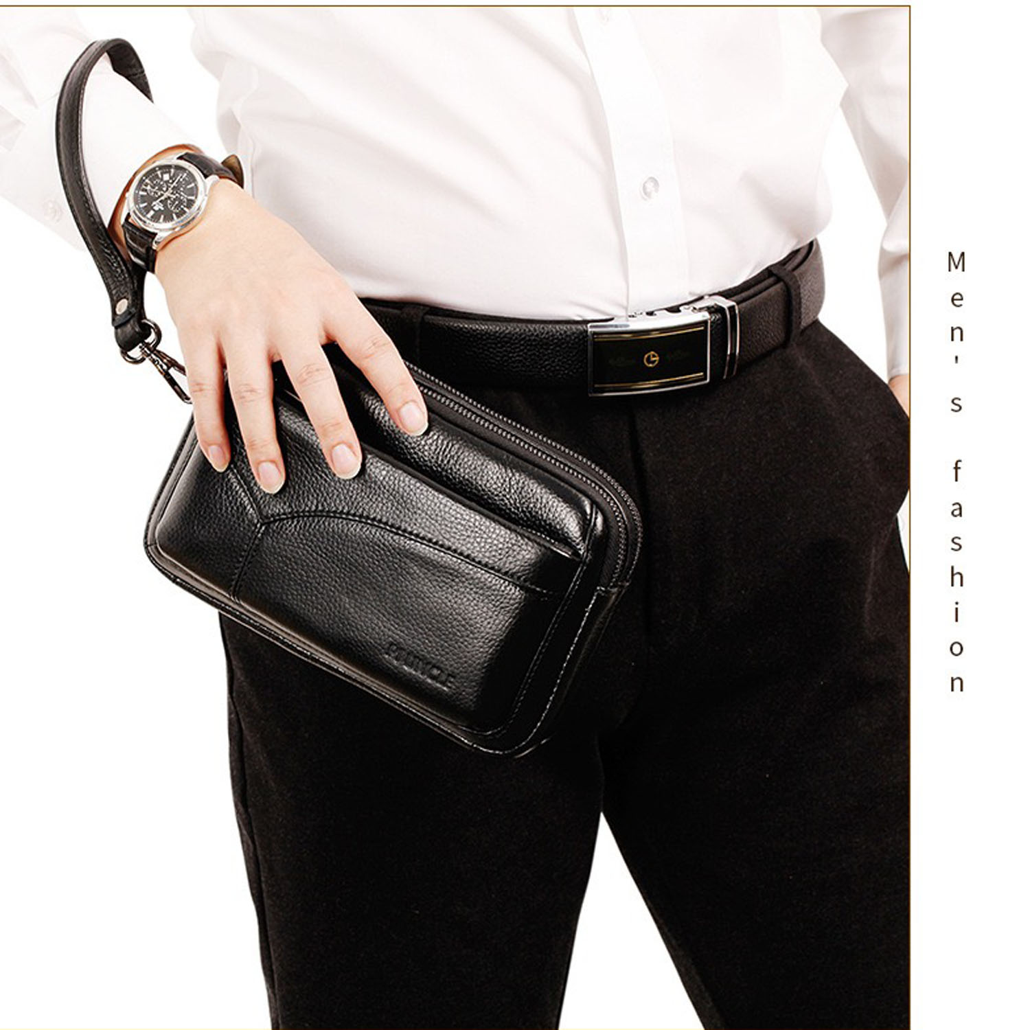 Borsa a Mano da Uomo in Vera P - Leather Wallet Men recensione e prezzo